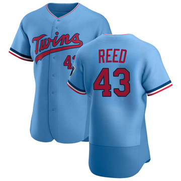 Light Blue Authentic Addison Reed Men's Minnesota Twins Alternate Jersey