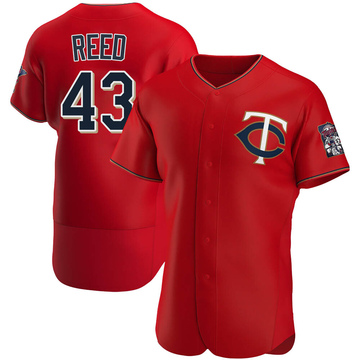 Red Authentic Addison Reed Men's Minnesota Twins Alternate Jersey
