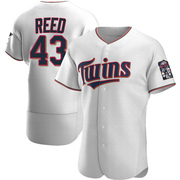White Authentic Addison Reed Men's Minnesota Twins Home Jersey